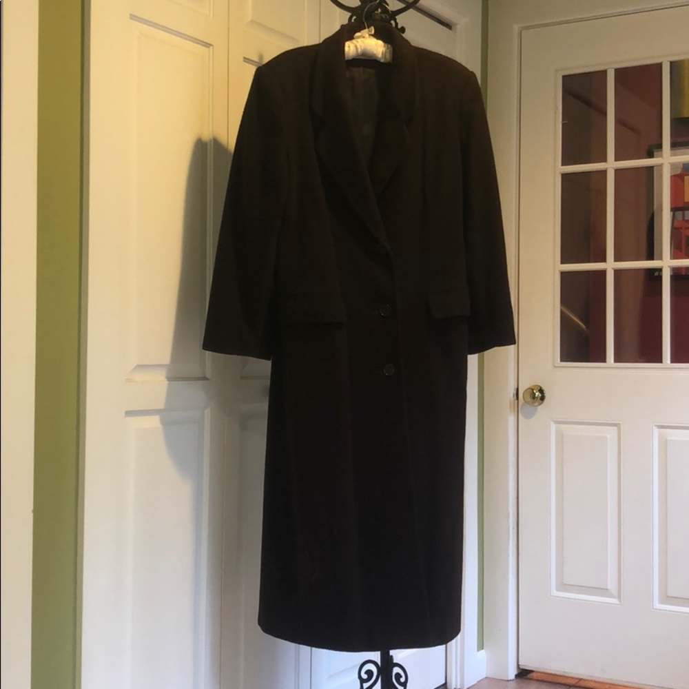 Brown Wool Trench Coat
